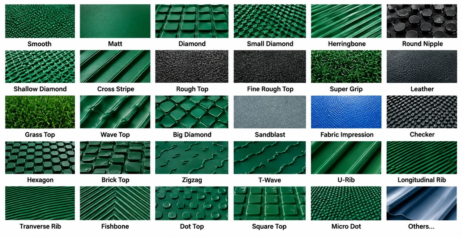 PVC Patterns & Fabrics (Over 30 Surface Patterns)