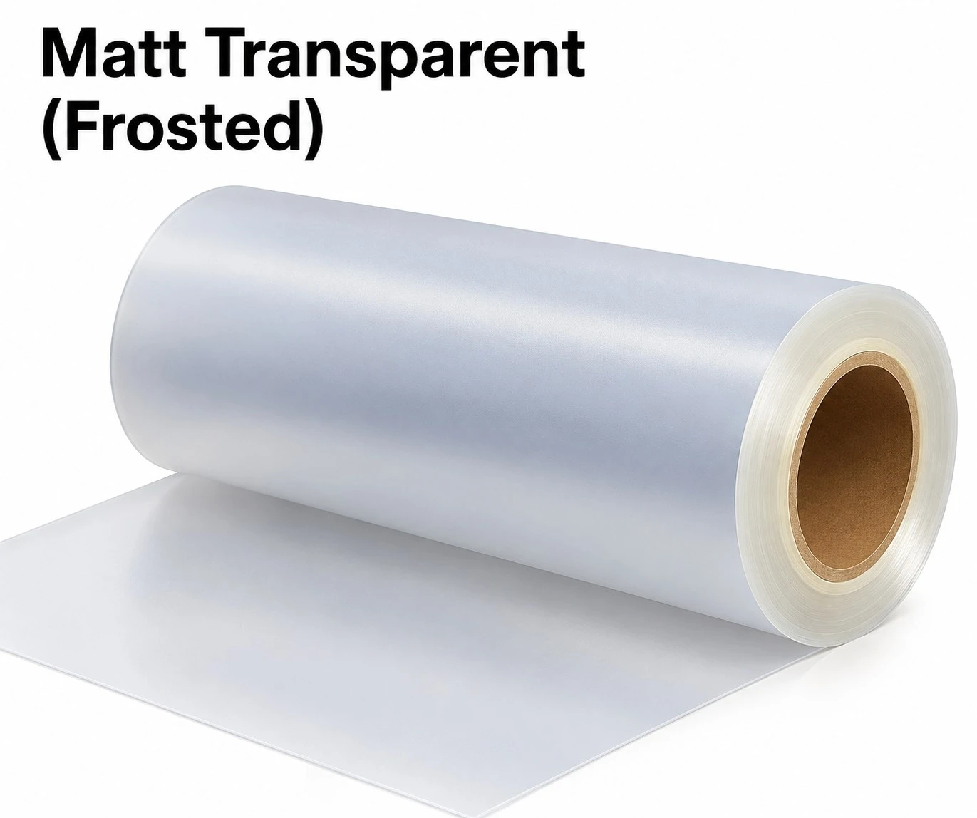Matt transparent (frosted) film roll