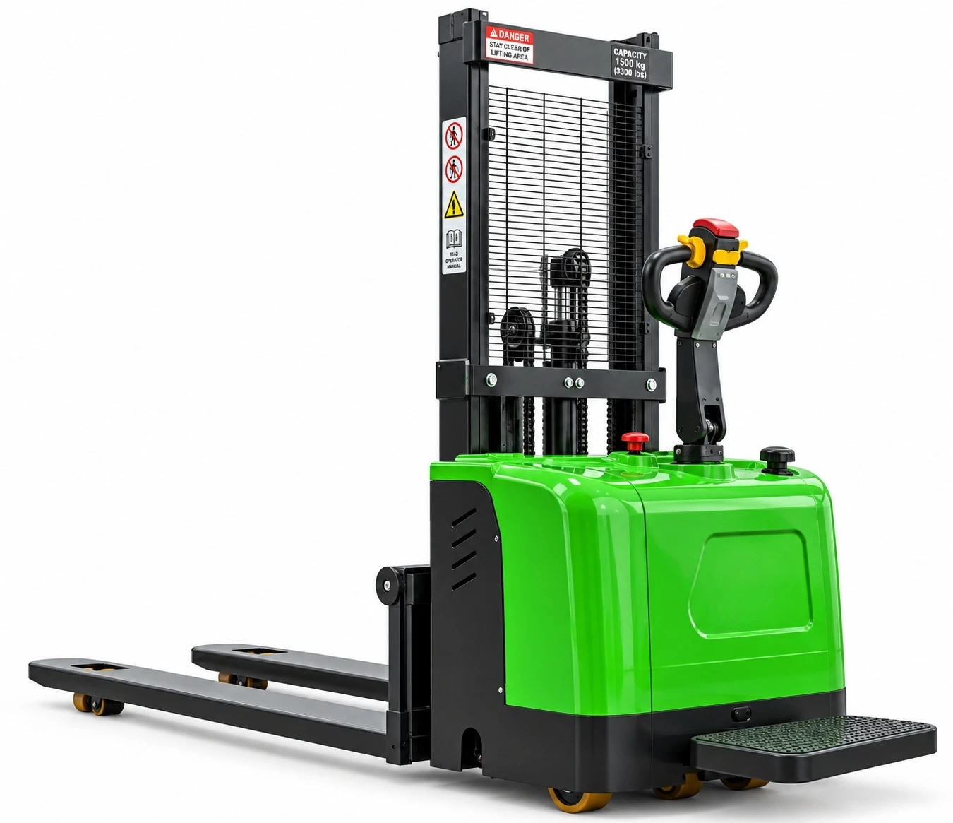 Stand-On Semi-Electric Stacker