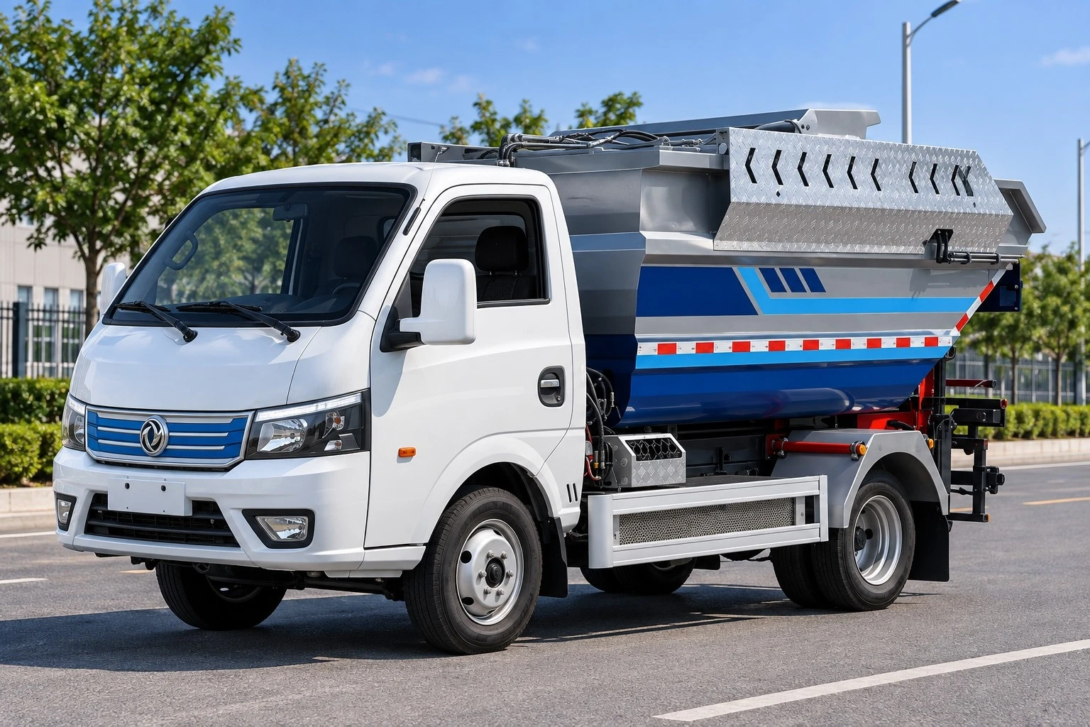 Caminhão de carga/descarga automática traseira New Energy