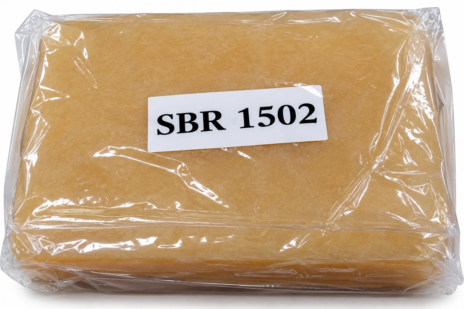 Bale of SBR 1502 (styrene-butadiene rubber) raw material