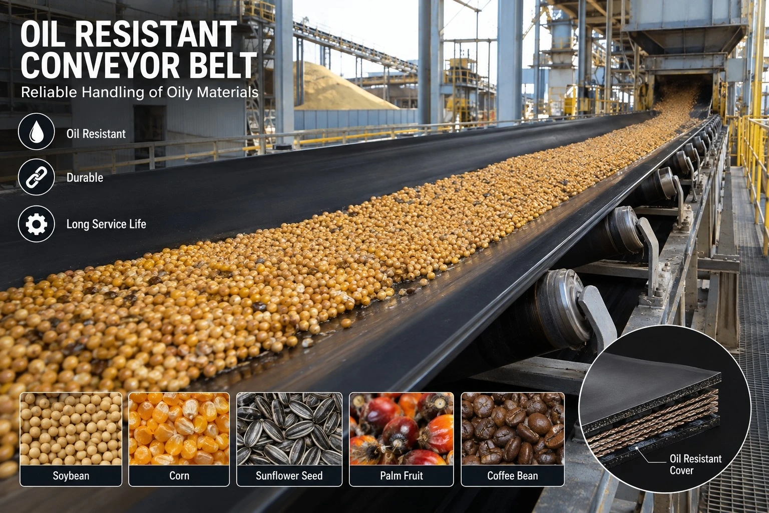 Oil-Resistant Conveyor Belt