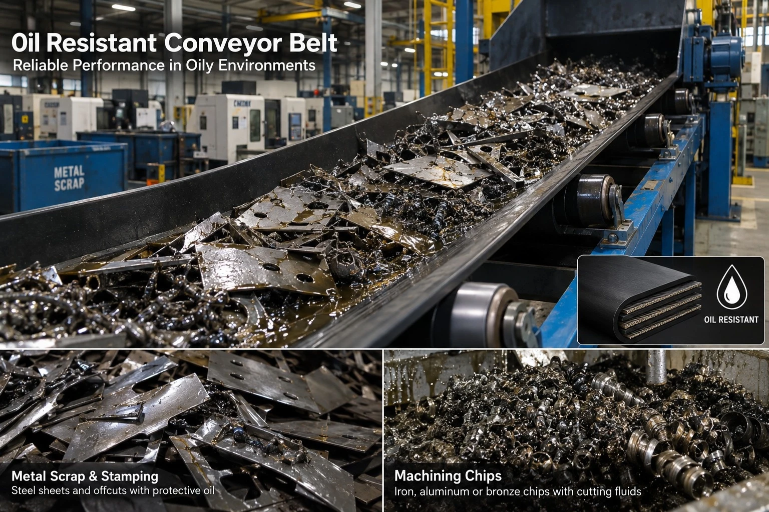 Oil-Resistant Conveyor Belt